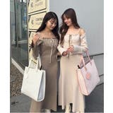 肩リボン配色ワンピース | NICE CLAUP / OLIVE des OLIVE　OUTLET | 詳細画像24 