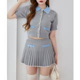 【one after another】ポロ襟半袖ニットセットアップ | NICE CLAUP / OLIVE des OLIVE　OUTLET | 詳細画像9 