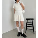 【one after another】ポロ襟プリーツミニワンピース | NICE CLAUP / OLIVE des OLIVE OUTLET | 詳細画像2