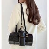 ブラック | 【one after another】チャーム付きドラムバッグ | NICE CLAUP / OLIVE des OLIVE OUTLET