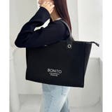 ブラック | 【one after another】トリミングロゴトートBAG | NICE CLAUP / OLIVE des OLIVE OUTLET