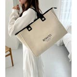 アイボリー | 【one after another】トリミングロゴトートBAG | NICE CLAUP / OLIVE des OLIVE OUTLET