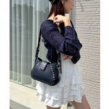 【one after another】ロゴチャーム付きスタッズバッグ | NICE CLAUP / OLIVE des OLIVE OUTLET | 詳細画像14