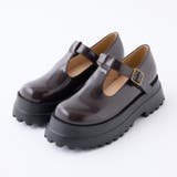 ブラウン | 【one after another】タンクソールTストラップシューズ | NICE CLAUP / OLIVE des OLIVE OUTLET