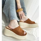 3色展開、ウェッジソールサンダル | NICE CLAUP / OLIVE des OLIVE OUTLET | 詳細画像1