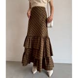 柄1 | 【one after another】ロングティアードスカート | NICE CLAUP / OLIVE des OLIVE OUTLET
