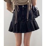 ブラック | 【one after another】サイズ展開あり/裾プリーツミニスカート | NICE CLAUP / OLIVE des OLIVE OUTLET