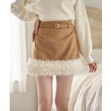 キャメル | 【one after another】フェイクムートンミニスカート | NICE CLAUP / OLIVE des OLIVE OUTLET