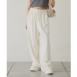 【one after another】裾ビジューカットパンツ | NICE CLAUP / OLIVE des OLIVE OUTLET | 詳細画像1