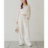 【one after another】裾ビジューカットパンツ | NICE CLAUP / OLIVE des OLIVE OUTLET | 詳細画像17