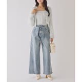 【one after another】ウェスト調節ワイドデニム | NICE CLAUP / OLIVE des OLIVE　OUTLET | 詳細画像22 