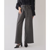 グレー | 【one after another】ウェスト調節ワイドデニム | NICE CLAUP / OLIVE des OLIVE　OUTLET