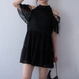 ブラック | 【one after another】肩あきティアードチュニック | NICE CLAUP / OLIVE des OLIVE OUTLET