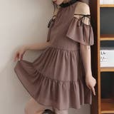 ブラウン | 【one after another】肩あきティアードチュニック | NICE CLAUP / OLIVE des OLIVE OUTLET