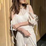 【one after another】肩リボンあきブラウス | NICE CLAUP / OLIVE des OLIVE　OUTLET | 詳細画像5 