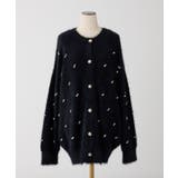【one after another】ビジューフェザーロングカーデ | NICE CLAUP / OLIVE des OLIVE　OUTLET | 詳細画像3 