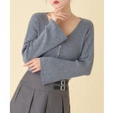 【one after another】ベル袖リブカーデ | NICE CLAUP / OLIVE des OLIVE　OUTLET | 詳細画像1 