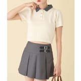 【one after another】2枚衿ケーブル半袖ニット | NICE CLAUP / OLIVE des OLIVE OUTLET | 詳細画像5