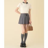 【one after another】2枚衿ケーブル半袖ニット | NICE CLAUP / OLIVE des OLIVE OUTLET | 詳細画像7