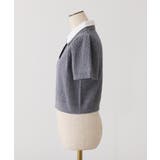 【one after another】2枚衿ケーブル半袖ニット | NICE CLAUP / OLIVE des OLIVE OUTLET | 詳細画像17