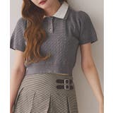 【one after another】2枚衿ケーブル半袖ニット | NICE CLAUP / OLIVE des OLIVE OUTLET | 詳細画像23