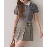 【one after another】2枚衿ケーブル半袖ニット | NICE CLAUP / OLIVE des OLIVE OUTLET | 詳細画像25