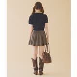 【one after another】2枚衿ケーブル半袖ニット | NICE CLAUP / OLIVE des OLIVE OUTLET | 詳細画像35