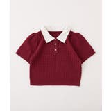 【one after another】2枚衿ケーブル半袖ニット | NICE CLAUP / OLIVE des OLIVE OUTLET | 詳細画像39