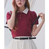 【one after another】2枚衿ケーブル半袖ニット | NICE CLAUP / OLIVE des OLIVE OUTLET | 詳細画像40