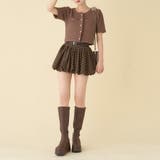 【one after another】ゴールドボタン半袖ツイード風カーディガン | NICE CLAUP / OLIVE des OLIVE　OUTLET | 詳細画像28 