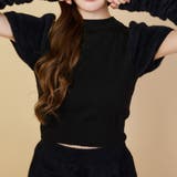 ブラック | アームウォーマー付きニット | NICE CLAUP / OLIVE des OLIVE　OUTLET