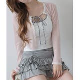 ピンク | 【one after another】レース付きカットカーディガン | NICE CLAUP / OLIVE des OLIVE　OUTLET