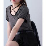 チャコール | 【one after another】ホルターネック配色ドットトップス | NICE CLAUP / OLIVE des OLIVE　OUTLET