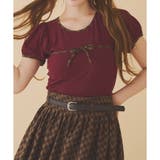 ボルドー | 【one after another】配色リボンカットソー | NICE CLAUP / OLIVE des OLIVE　OUTLET