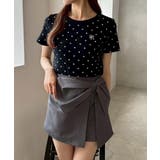 【one after another】ワンポイント刺繍ドットTシャツ | NICE CLAUP / OLIVE des OLIVE OUTLET | 詳細画像7