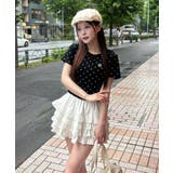 【one after another】ワンポイント刺繍ドットTシャツ | NICE CLAUP / OLIVE des OLIVE OUTLET | 詳細画像18