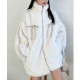 リボンボアブルゾン | NICE CLAUP / OLIVE des OLIVE　OUTLET | 詳細画像12 