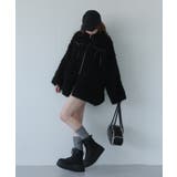 リボンボアブルゾン | NICE CLAUP / OLIVE des OLIVE　OUTLET | 詳細画像23 