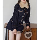 【one after another】襟ファー配色ジャケット | NICE CLAUP / OLIVE des OLIVE　OUTLET | 詳細画像13 