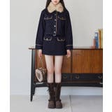 【one after another】襟ファー配色ジャケット | NICE CLAUP / OLIVE des OLIVE　OUTLET | 詳細画像17 
