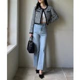 ノーカラーツイードジャケット | NICE CLAUP / OLIVE des OLIVE OUTLET | 詳細画像29