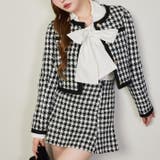 柄2 | ノーカラーツイードジャケット | NICE CLAUP / OLIVE des OLIVE OUTLET