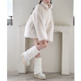 【one after another】ミドルフェイクファージャケット | NICE CLAUP / OLIVE des OLIVE　OUTLET | 詳細画像4 