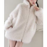 【one after another】ミドルフェイクファージャケット | NICE CLAUP / OLIVE des OLIVE　OUTLET | 詳細画像7 