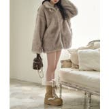 【one after another】ミドルフェイクファージャケット | NICE CLAUP / OLIVE des OLIVE　OUTLET | 詳細画像25 