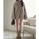 【one after another】ミドルフェイクファージャケット | NICE CLAUP / OLIVE des OLIVE　OUTLET | 詳細画像28 