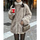 【one after another】ミドルフェイクファージャケット | NICE CLAUP / OLIVE des OLIVE　OUTLET | 詳細画像33 