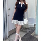 ドッキングプリーツノースリワンピ | NICE CLAUP / OLIVE des OLIVE OUTLET | 詳細画像1