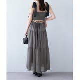 グレー | 【one after another】背中あきティアードキャミワンピ | NICE CLAUP / OLIVE des OLIVE　OUTLET