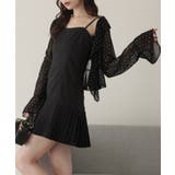 【one after another】肩リボン裾プリーツジャンスカ | NICE CLAUP / OLIVE des OLIVE OUTLET | 詳細画像1
